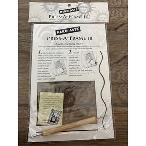 Hero Arts Press A Frame III Rectangle Shape Embossing Card Making Craft 1996